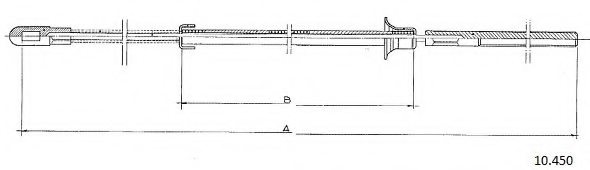 CABOR 10.450 Cable, parking brake